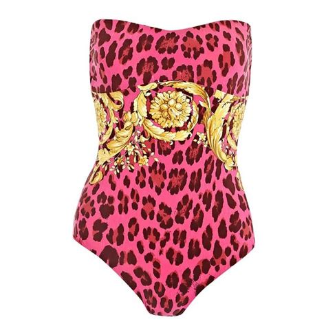 pink versace bathing suit|versace swim size guide.